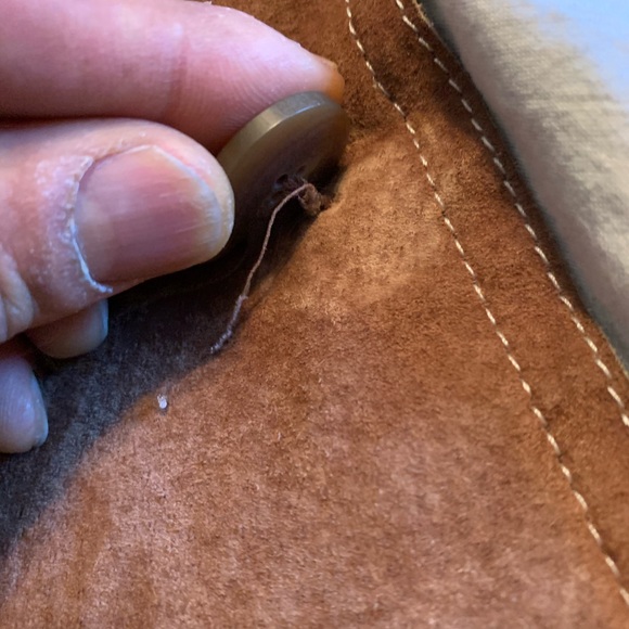 Preowned 1990’s circa, Mens Large, tan/brown leather jacket/coat - Picture 6 of 12